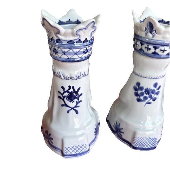 Tranquebar Royal Copenhagen: Three Wise Men Figural Candle Holders Denmark FLAW - Picture 8 of 15